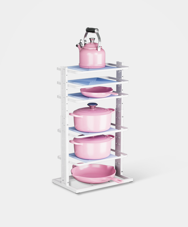 Adjustable Pot Organizer - White