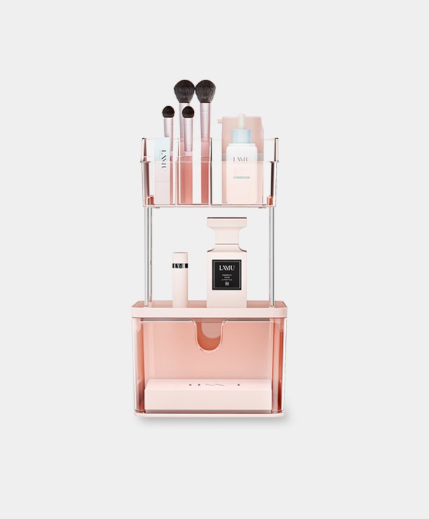 Tiny Makeup Organizer - Pink, One