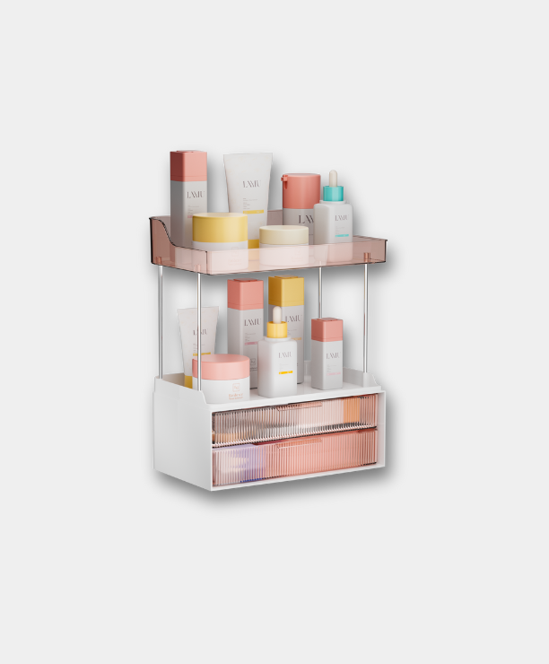 2-Tier 2-Drawer Countertop Organizer
